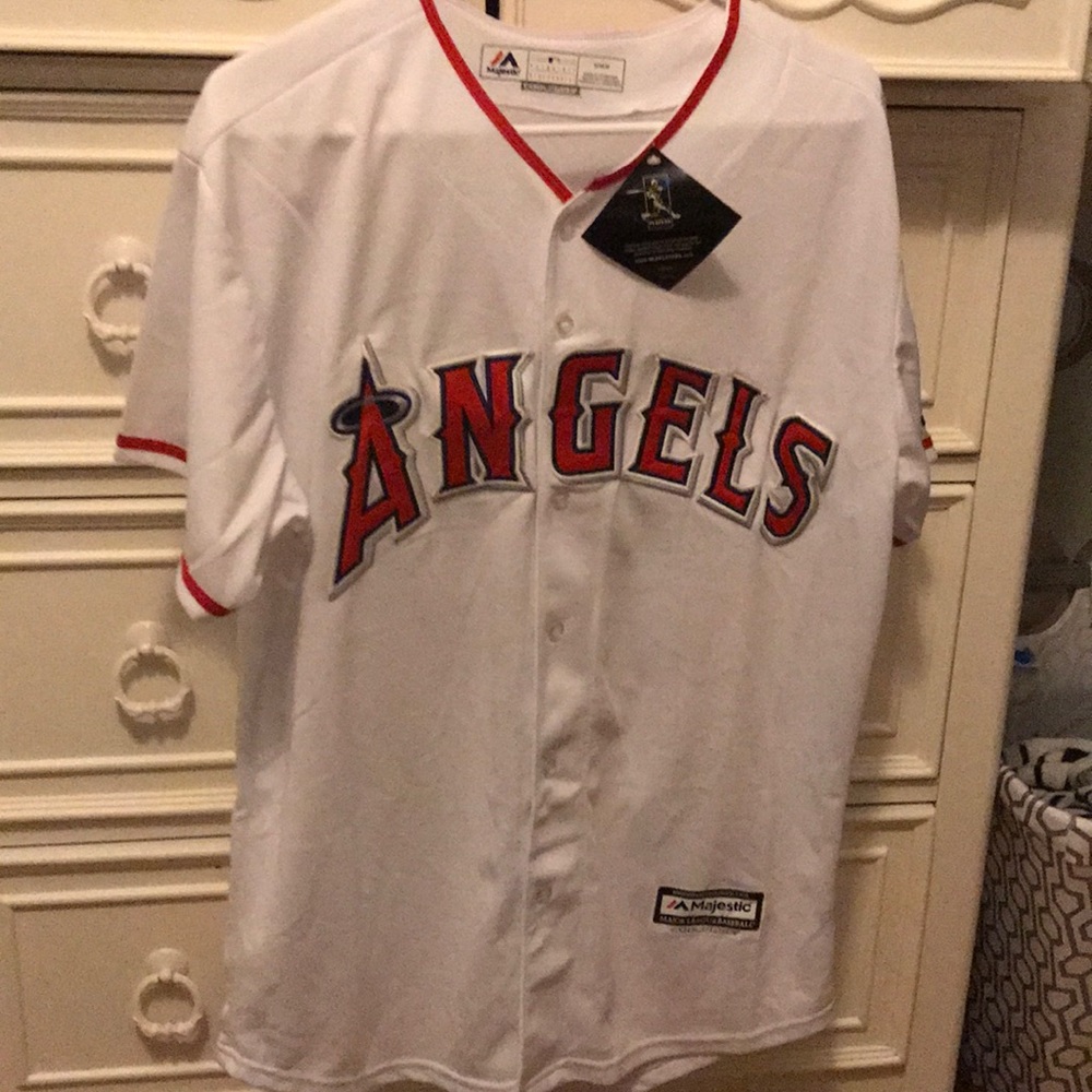 Brand new Mike Trout #27 size medium.